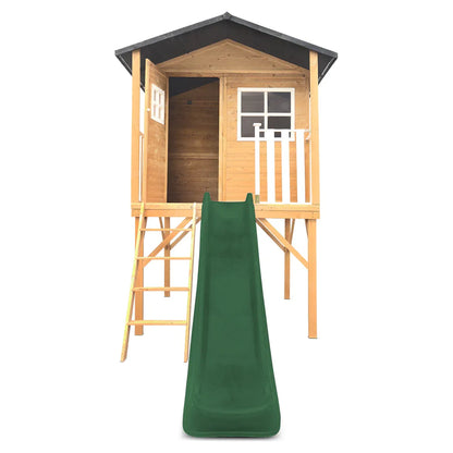 Lifespan Kids Burleigh Cubby House with 2.2m Slide (Green) V572-LKCH-BUR-GN