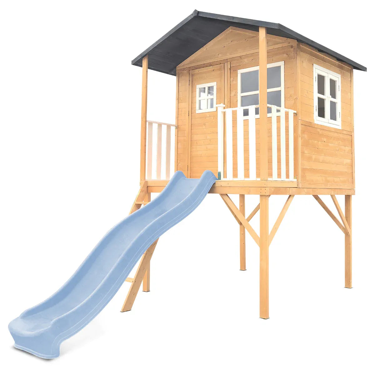 Lifespan Kids Burleigh Cubby House with 2.2m Slide (Pastel Blue) V572-LKCH-BUR-PB