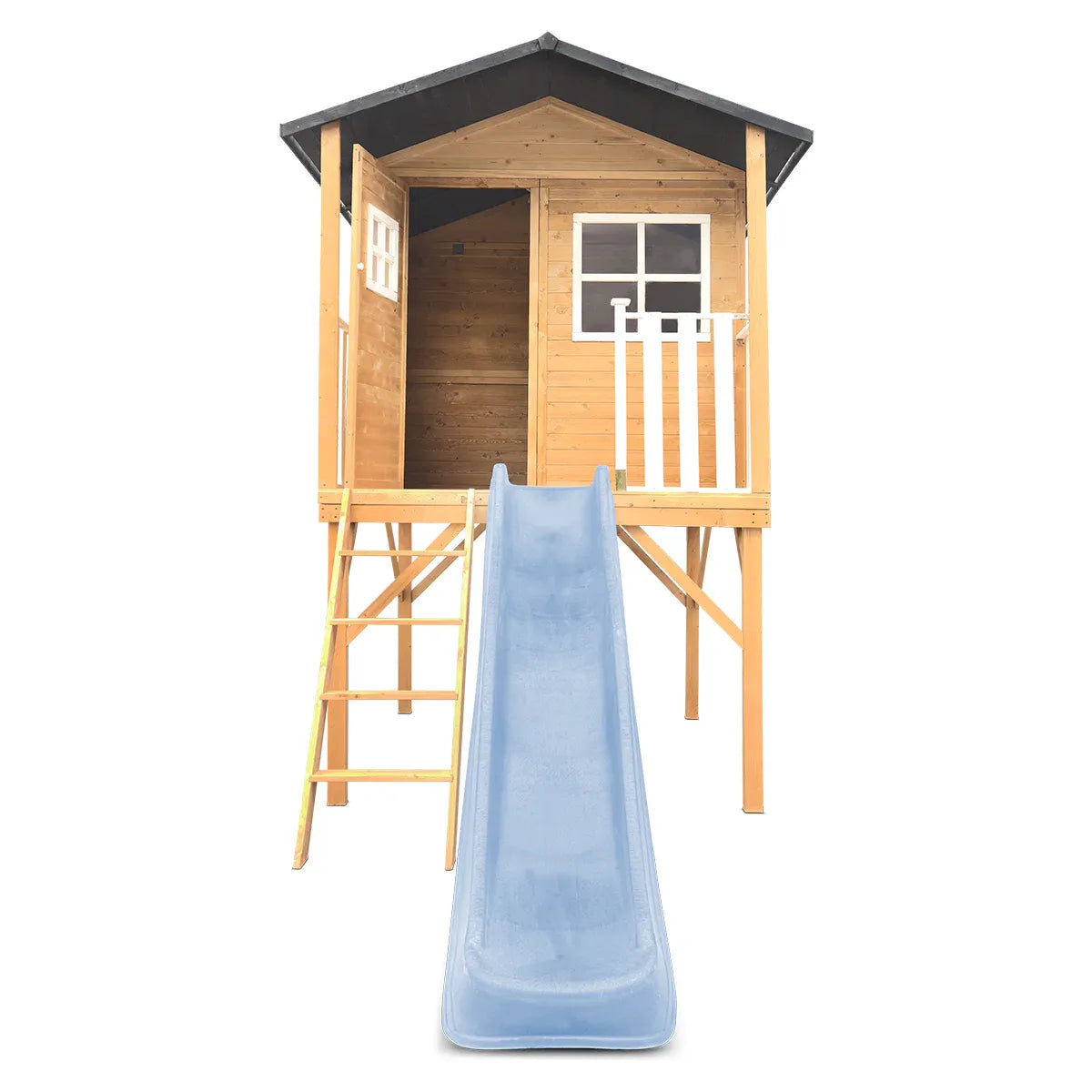 Lifespan Kids Burleigh Cubby House with 2.2m Slide (Pastel Blue) V572-LKCH-BUR-PB