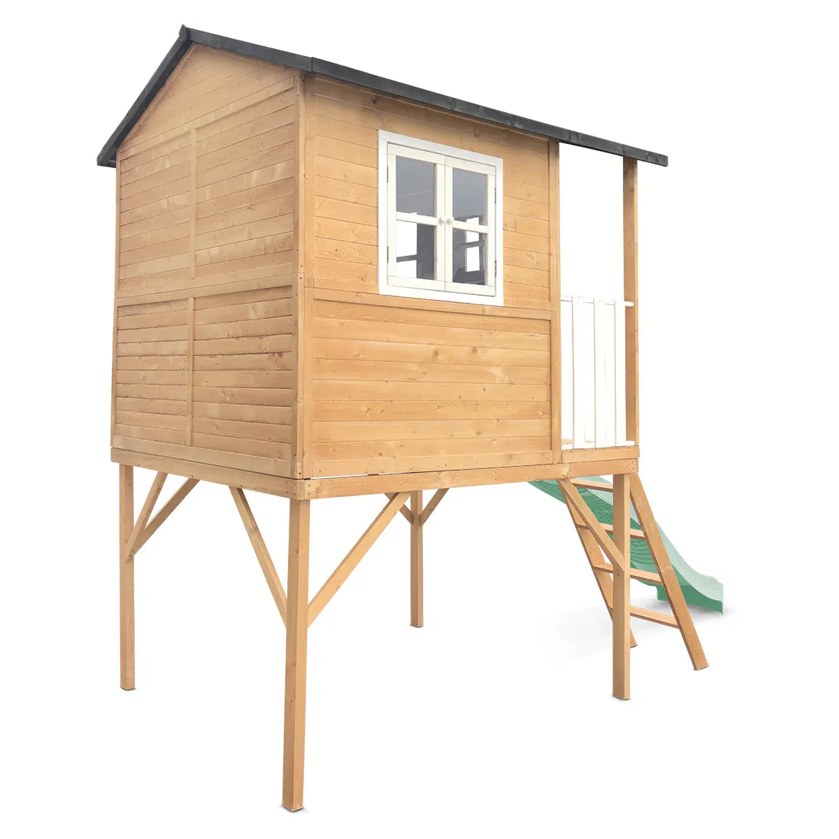 Lifespan Kids Burleigh Cubby House with 2.2m Slide (Pastel Green) V572-LKCH-BUR-PG