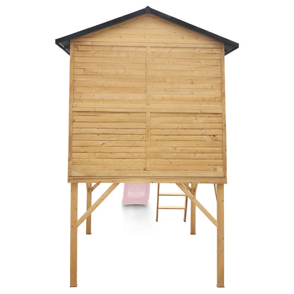 Lifespan Kids Burleigh Cubby House with 2.2m Slide (Pastel Pink) V572-LKCH-BUR-PP