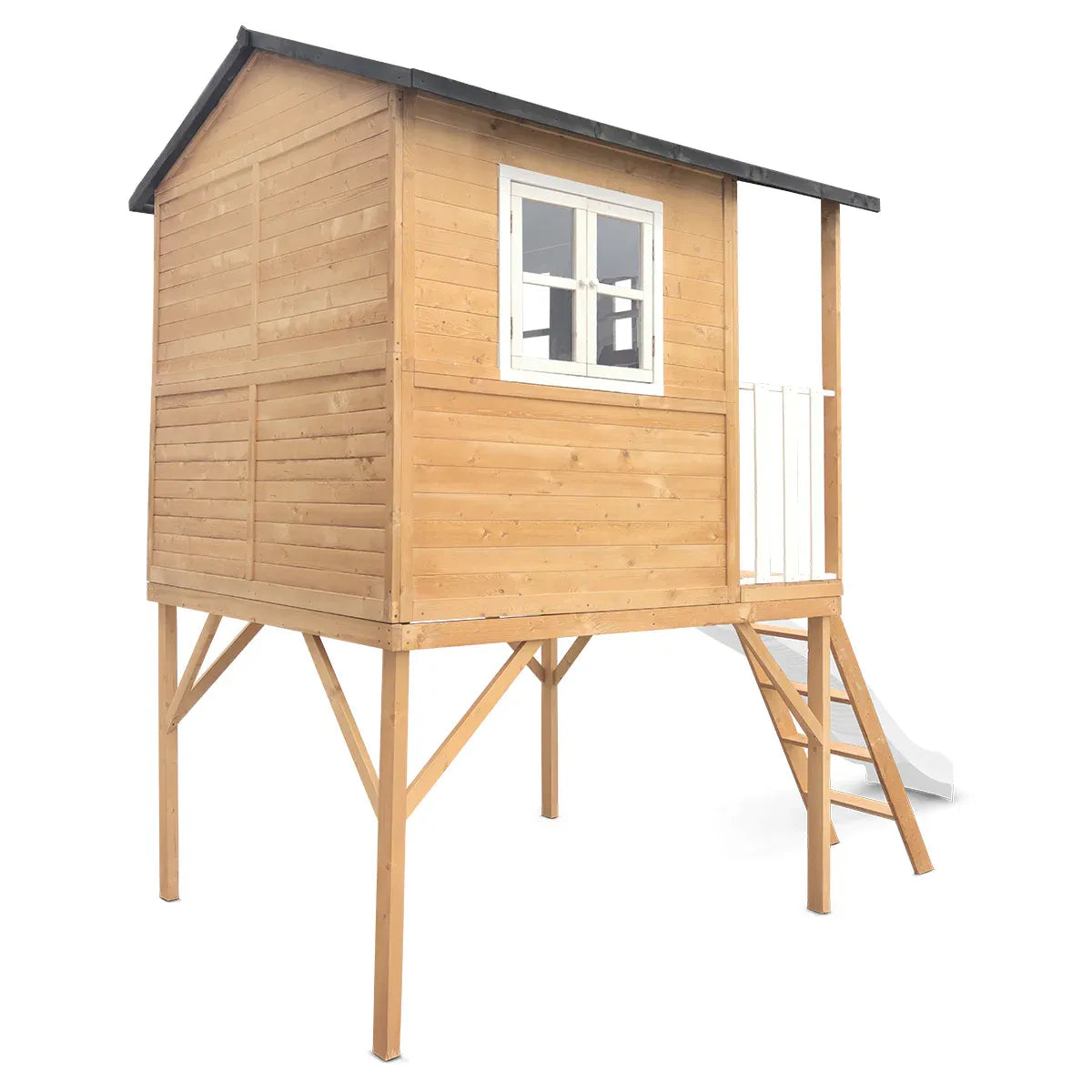 Lifespan Kids Burleigh Cubby House with 2.2m Slide (White) V572-LKCH-BUR-PW