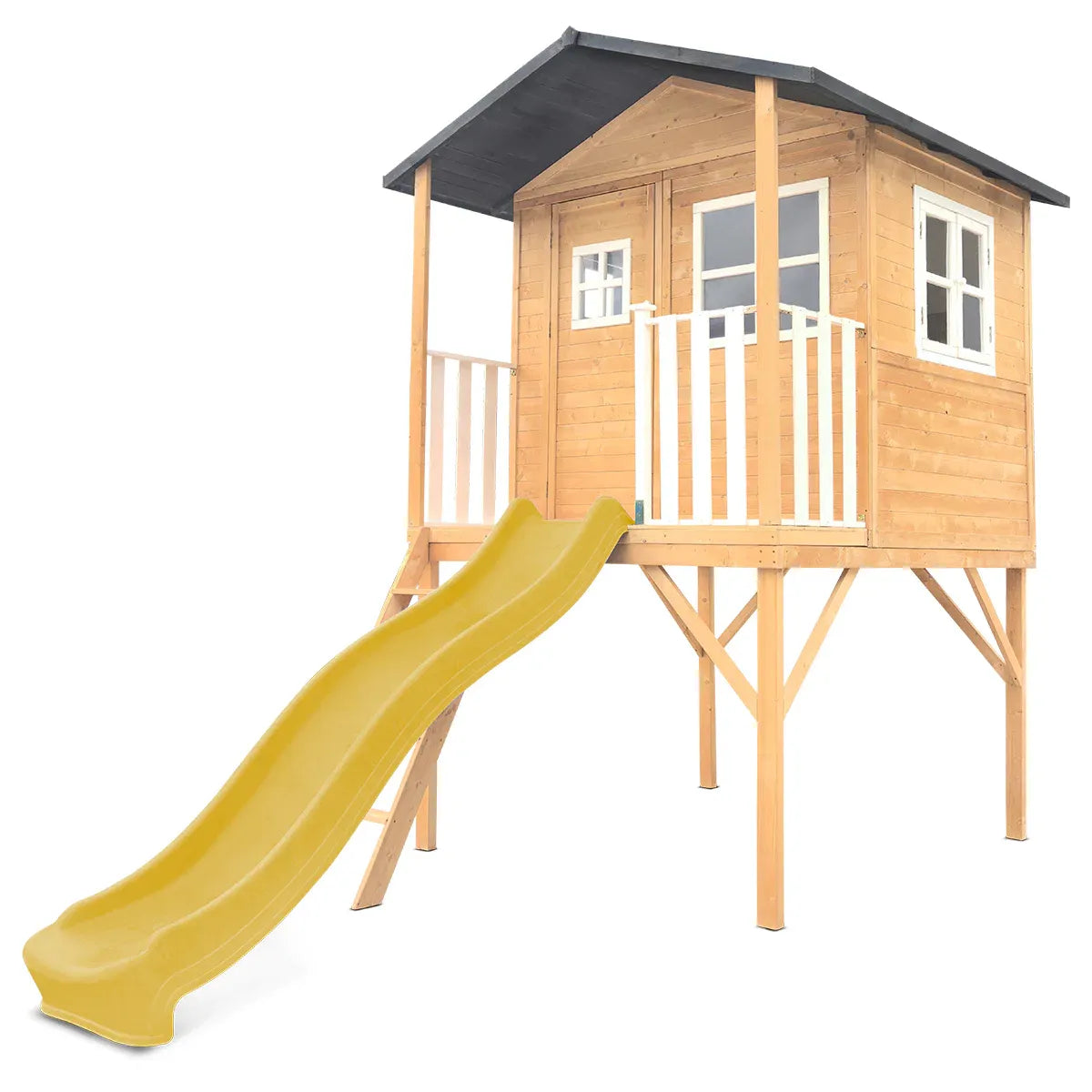 Lifespan Kids Burleigh Cubby House with 2.2m Slide (Yellow) V572-LKCH-BUR-YL