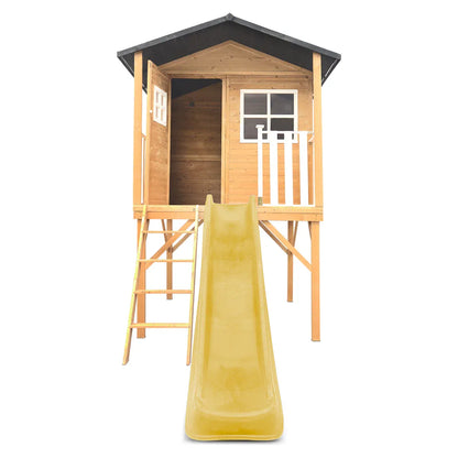 Lifespan Kids Burleigh Cubby House with 2.2m Slide (Yellow) V572-LKCH-BUR-YL