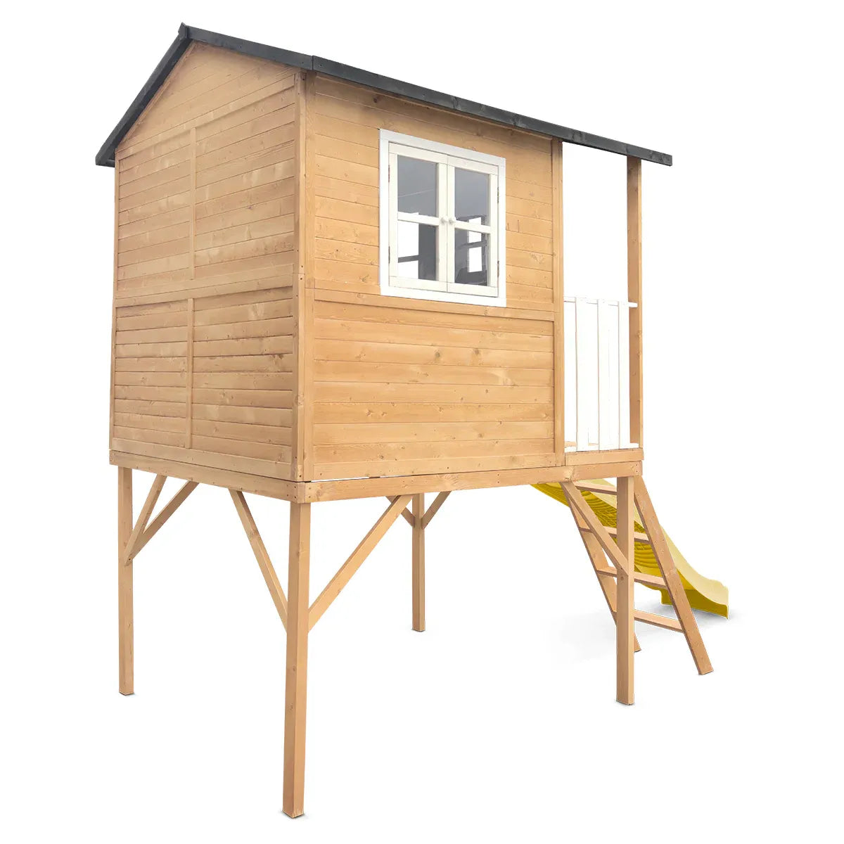 Lifespan Kids Burleigh Cubby House with 2.2m Slide (Yellow) V572-LKCH-BUR-YL