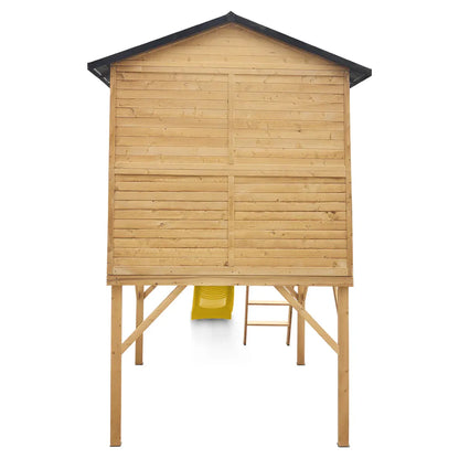 Lifespan Kids Burleigh Cubby House with 2.2m Slide (Yellow)