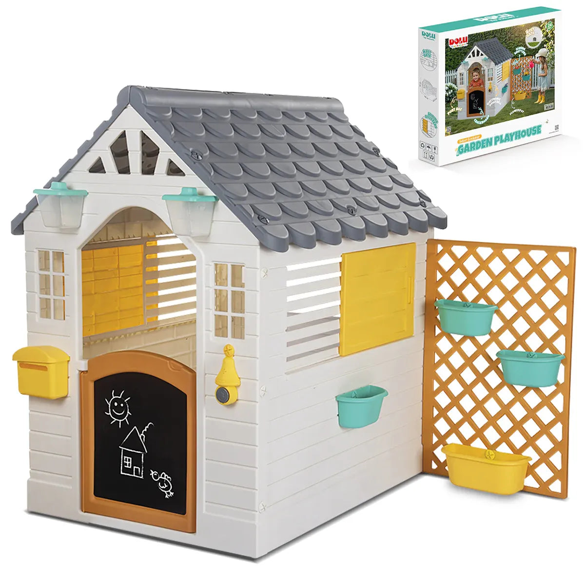 Lifespan Kids Garden Playhouse with Fence V572-LKCH-PLAYGARN