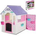 Lifespan Kids Garden Playhouse with Pink Fence V572-LKCH-PLAYGARNPK