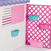 Lifespan Kids Garden Playhouse with Pink Fence V572-LKCH-PLAYGARNPK