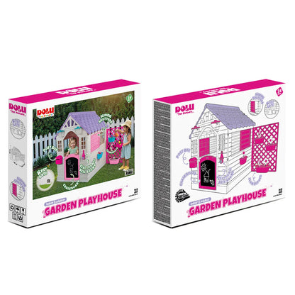 Lifespan Kids Garden Playhouse with Pink Fence V572-LKCH-PLAYGARNPK