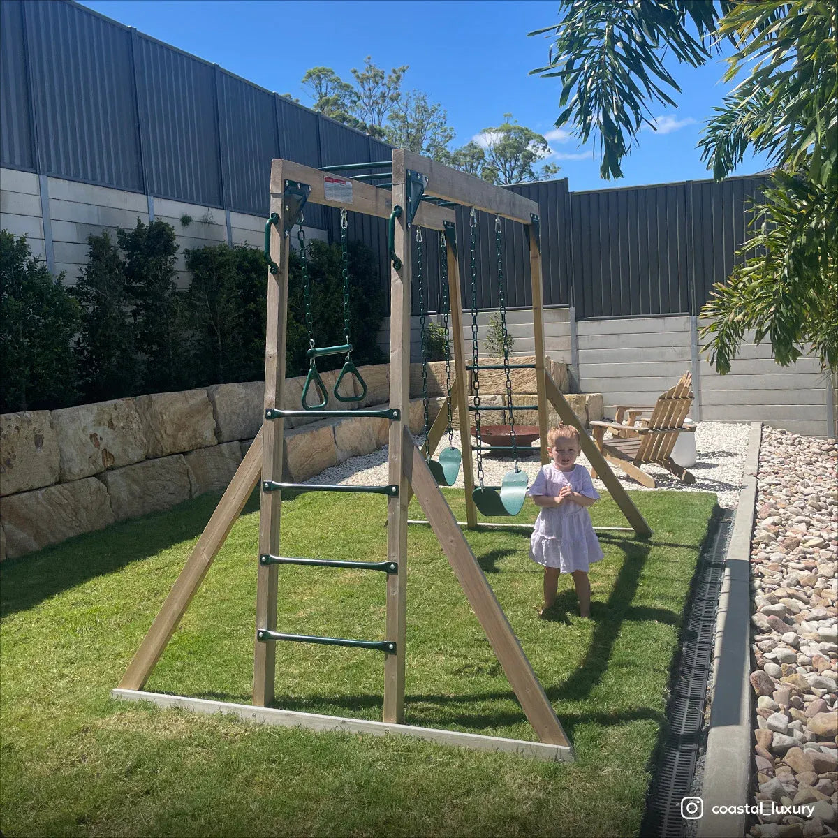 Lifespan Kids Daintree 2-in-1 Monkey Bars & Swing Set V572-LKMB-DAIN-SET