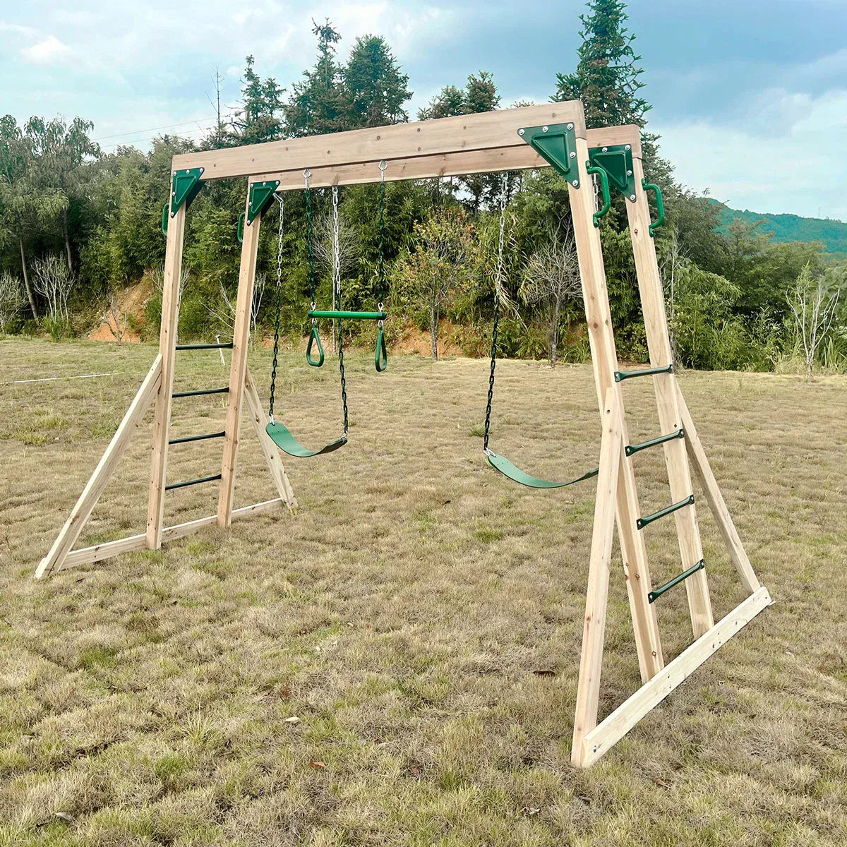 Lifespan Kids Daintree 2-in-1 Monkey Bars & Swing Set V572-LKMB-DAIN-SET
