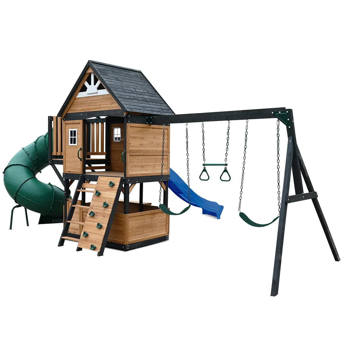 Lifespan Kids Claremont Swing Set & Play Centre with 2.2m Slide (Blue) V572-LKPC-CLARE-BU