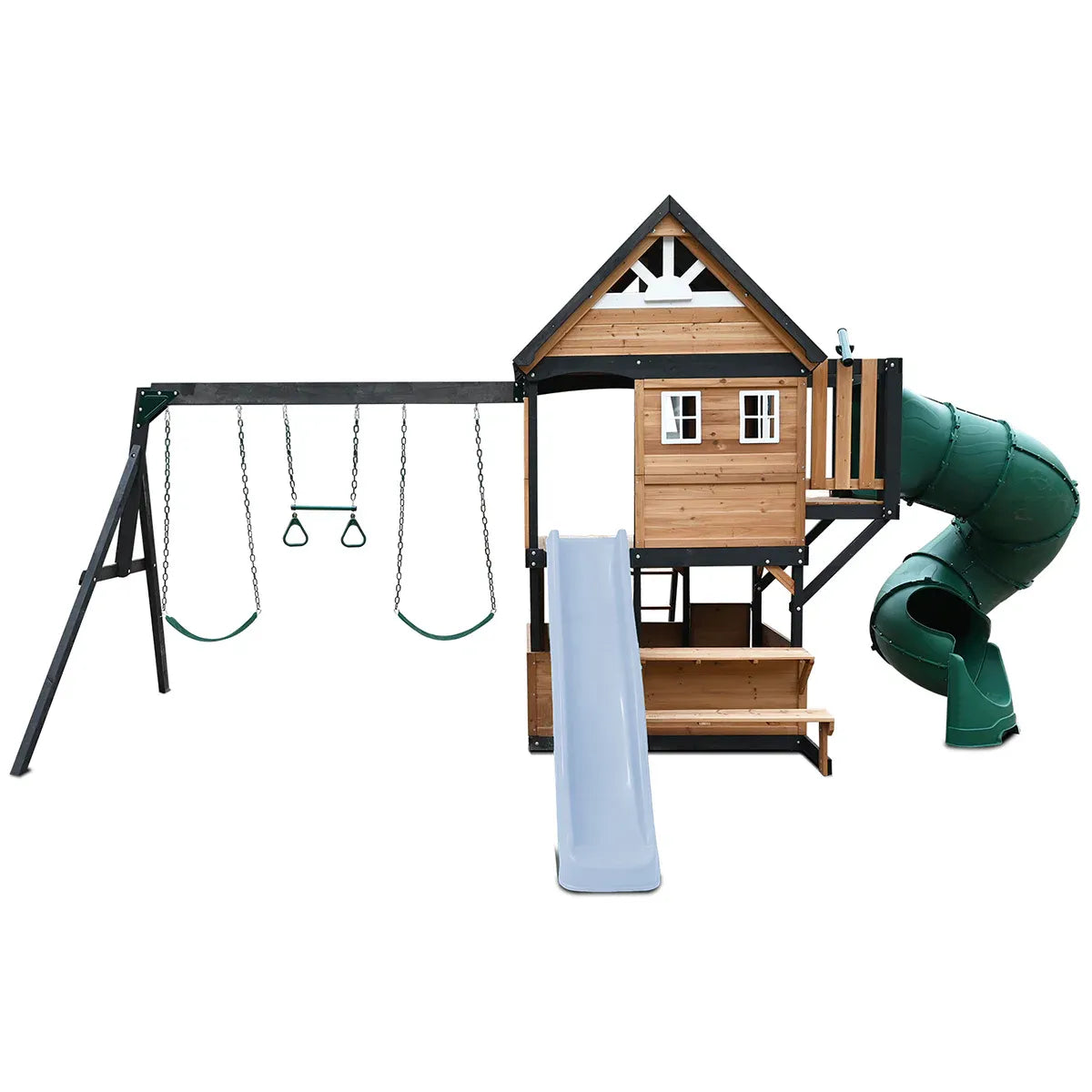 Lifespan Kids Claremont Swing Set & Play Centre with 2.2m Slide (Pastel Blue) V572-LKPC-CLARE-PB