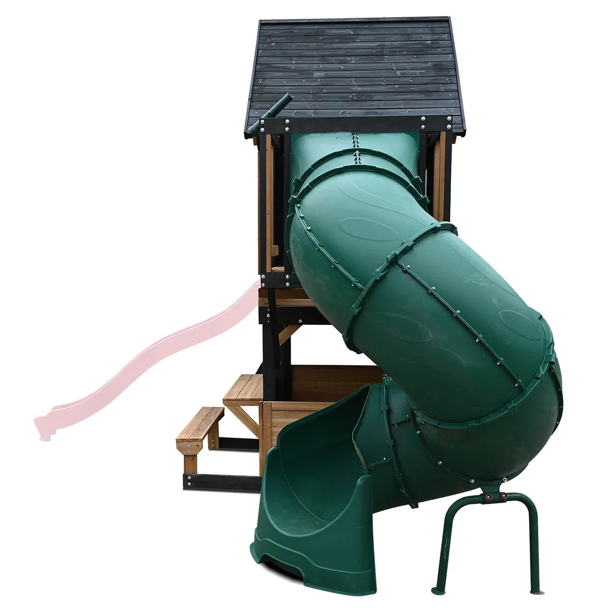 Lifespan Kids Claremont Swing Set & Play Centre with 2.2m Slide (Pastel Pink) V572-LKPC-CLARE-PP