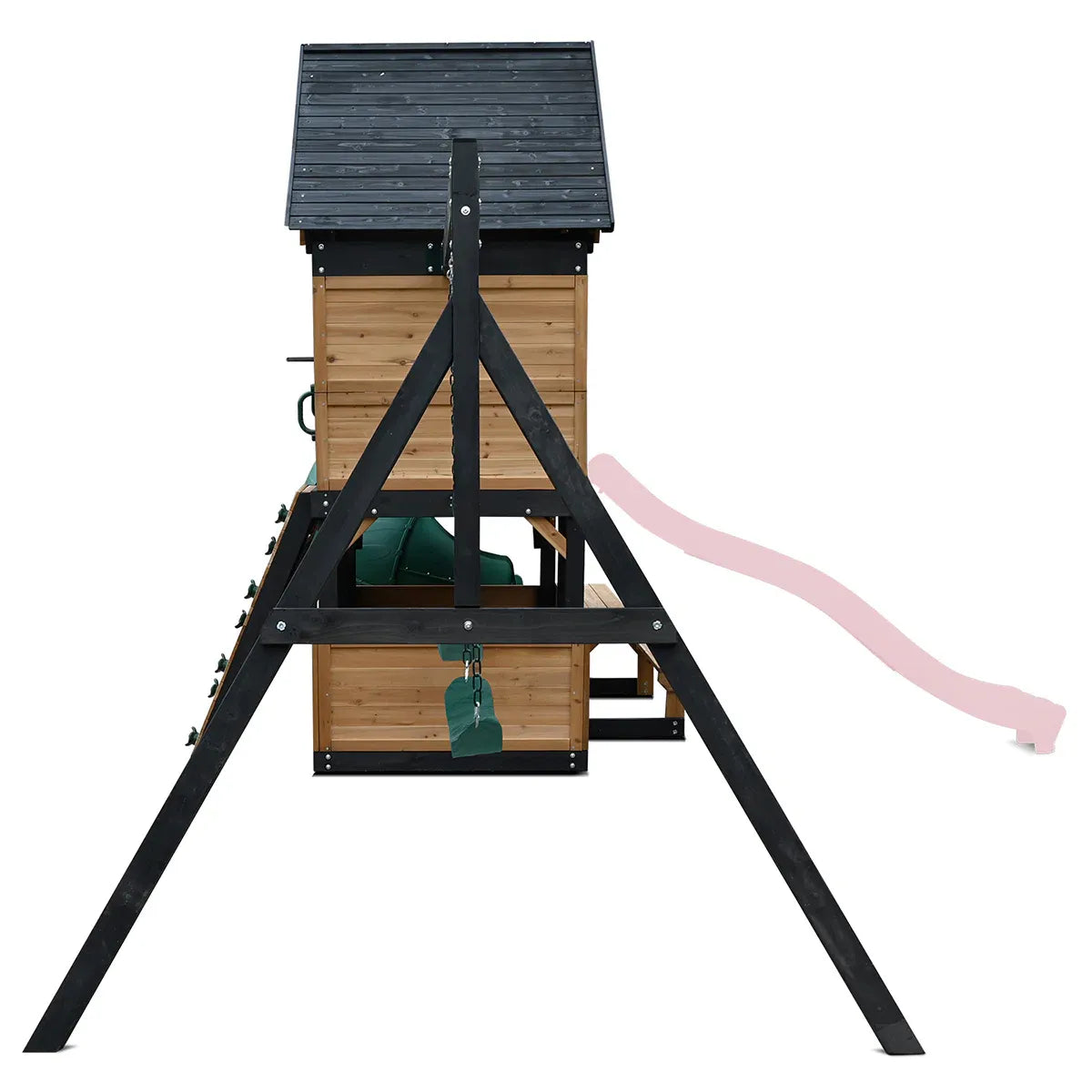 Lifespan Kids Claremont Swing Set & Play Centre with 2.2m Slide (Pastel Pink) V572-LKPC-CLARE-PP