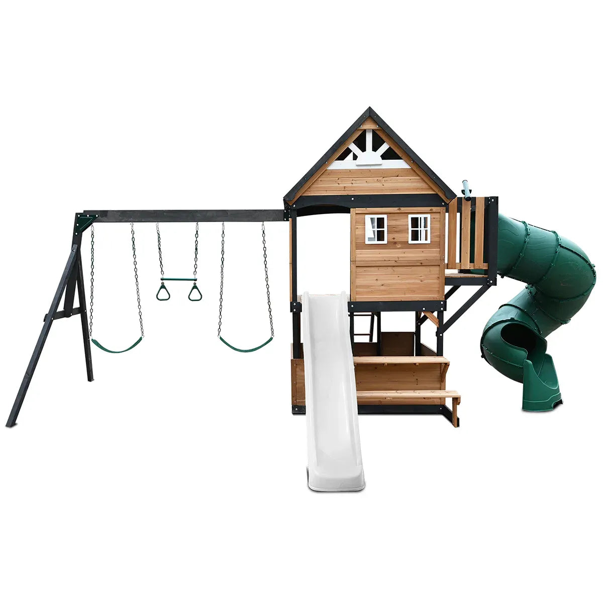 Lifespan Kids Claremont Swing Set & Play Centre with 2.2m Slide (White) V572-LKPC-CLARE-PW