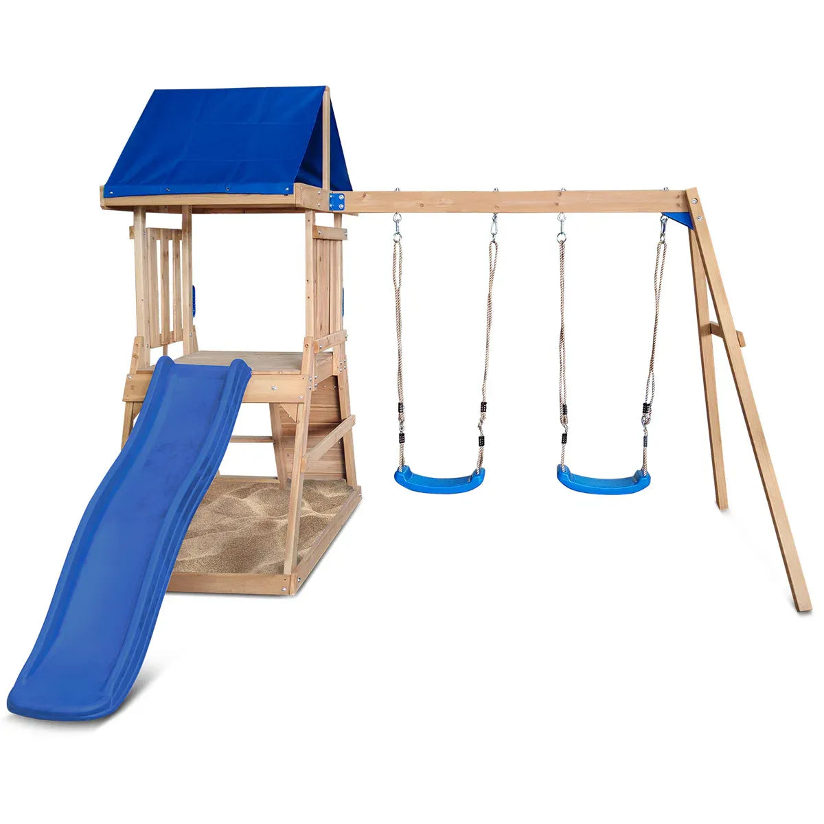 Lifespan Kids Hazelbrook Swing Set & Play Centre with 1.8m Slide (Blue) V572-LKPC-HAZEL-BU