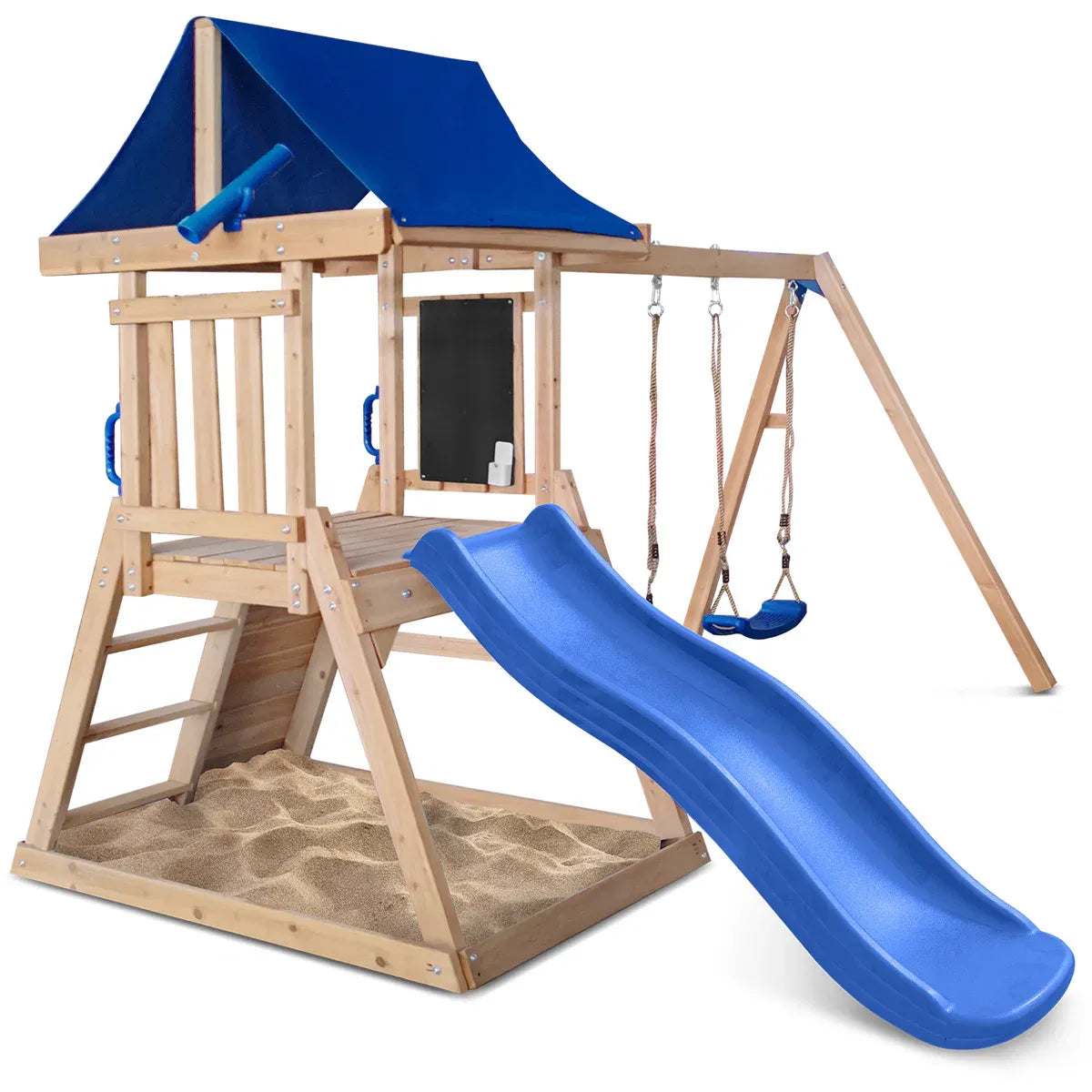 Lifespan Kids Hazelbrook Swing Set & Play Centre with 1.8m Slide (Blue) V572-LKPC-HAZEL-BU