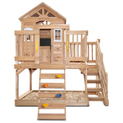 Lifespan Kids Silverton Play Centre With Rock Climbing Wall V572-LKPC-SILVT-B