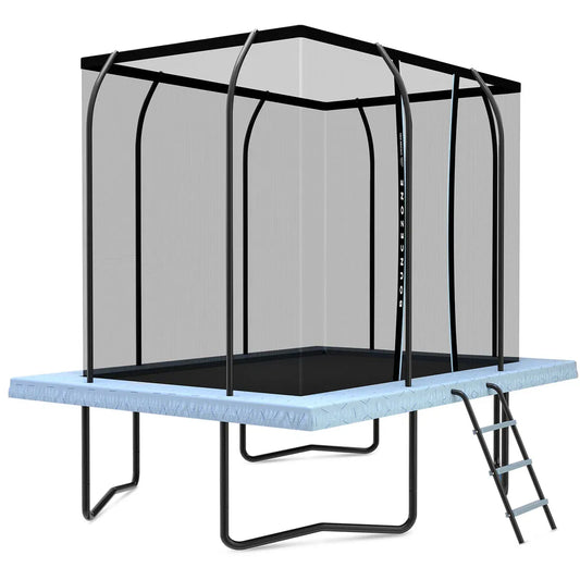 Lifespan Kids BounceZone M Rectangular Spring Trampoline Set V572-LKTR-BZMRE-SET