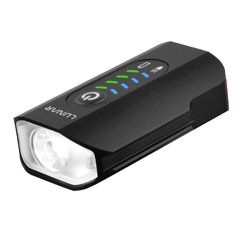 *LUNAR 2 In 1 Light - CALLISTO - 600 Lumens - Front and Rear Light USB-C - Includes Helmet Mount V572-LN-CALLISTO
