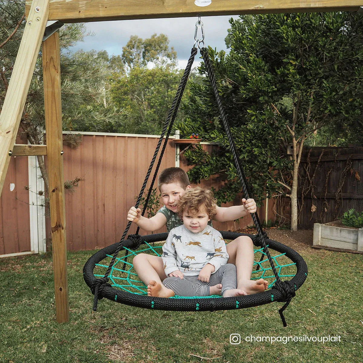Lifespan Kids Oakley Swing Set with 1.2m Spidey Web Swing V572-PEOAKLEYSET120