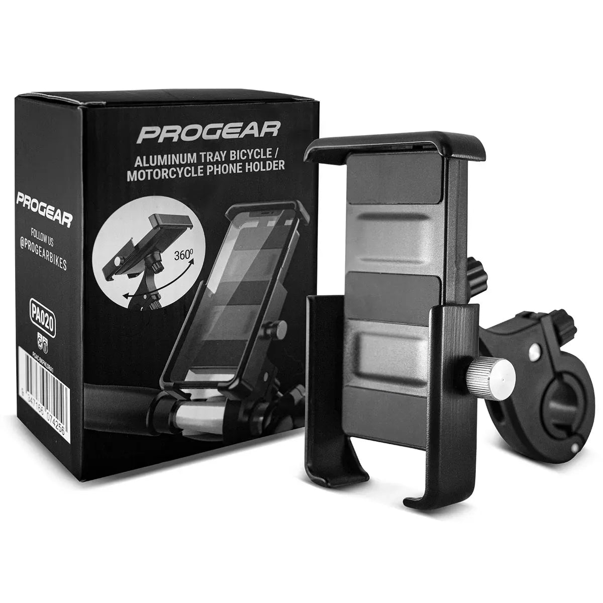 Progear Aluminium Tray Bicycle / Motorcycle Phone Holder (Kit) V572-PGAC-BKPHLDRA2