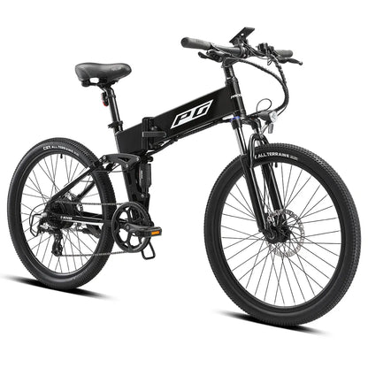Progear E-Rover Electric Folding MTB 26" - Gloss Black V572-PGEL-ROVRBK-26