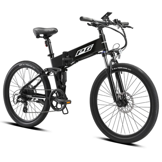 Progear E-Rover Electric Folding MTB 26" - Gloss Black V572-PGEL-ROVRBK-26