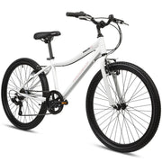 Progear DuraLite 24" Girls 7 Speed Bike - Pearl White V572-PGKD-DL247S-PW