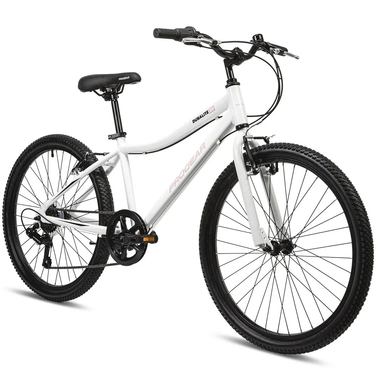 Progear DuraLite 24" Girls 7 Speed Bike - Pearl White V572-PGKD-DL247S-PW