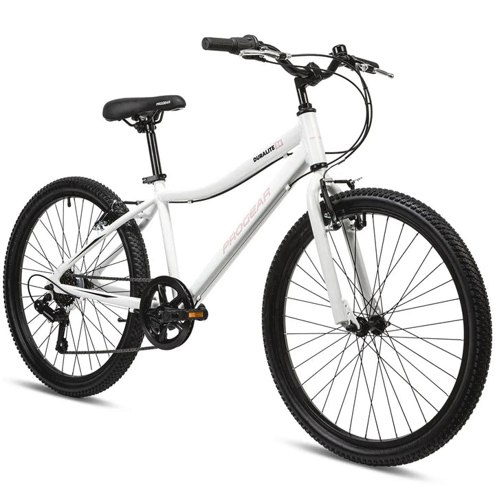 Progear DuraLite 24" Girls 7 Speed Bike - Pearl White V572-PGKD-DL247S-PW