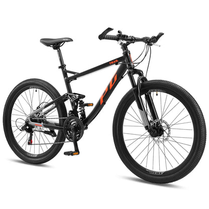 Progear Trail Dual Suspension MTB 26*17" Black Ember V572-PGMT-TRAILBE-17