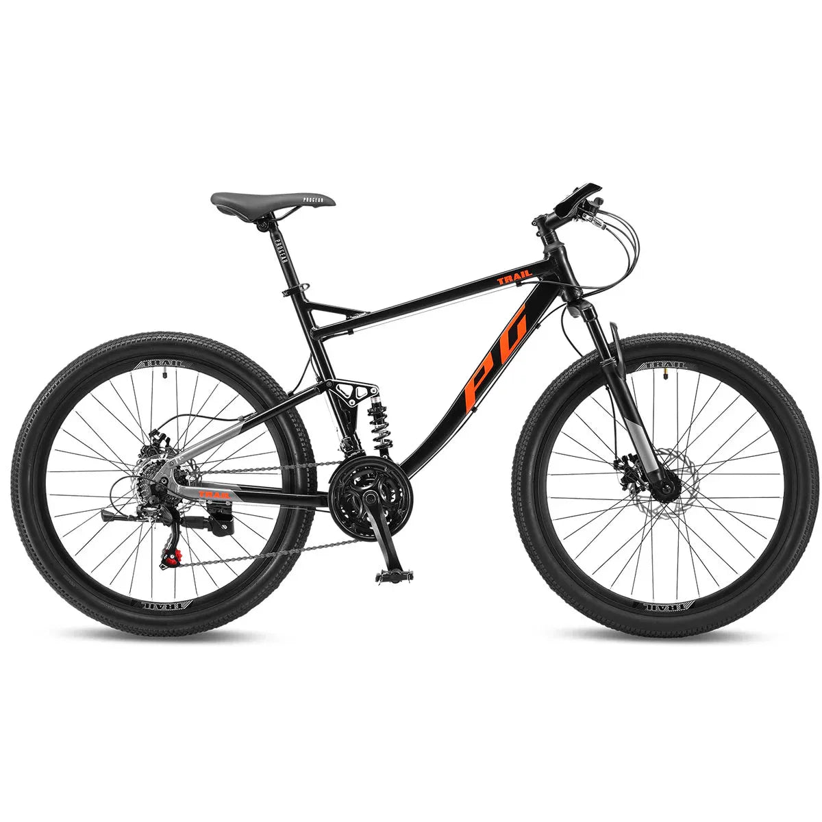 Progear Trail Dual Suspension MTB 26*17" Black Ember V572-PGMT-TRAILBE-17