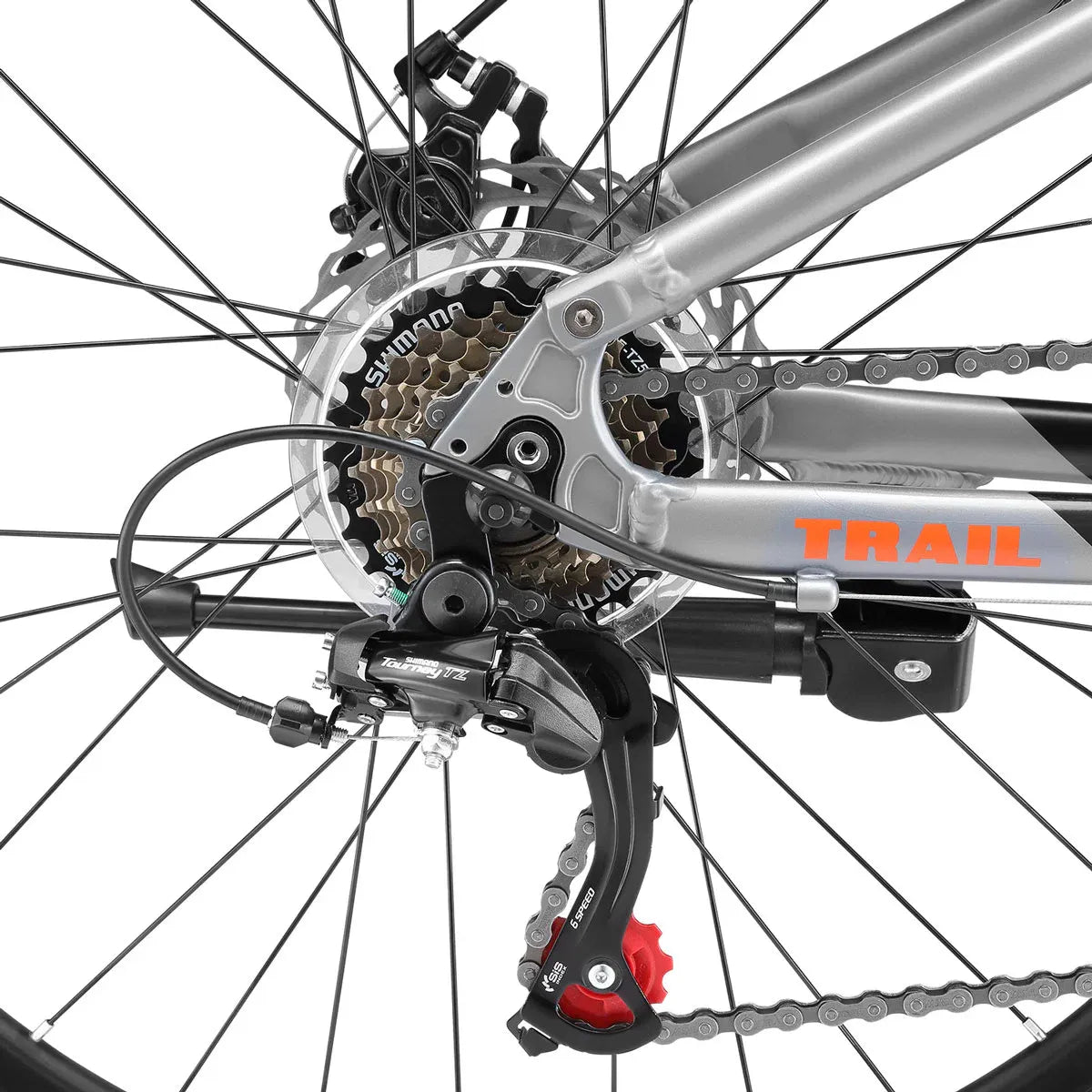 Progear Trail Dual Suspension MTB 26*19" Black Ember V572-PGMT-TRAILBE-19