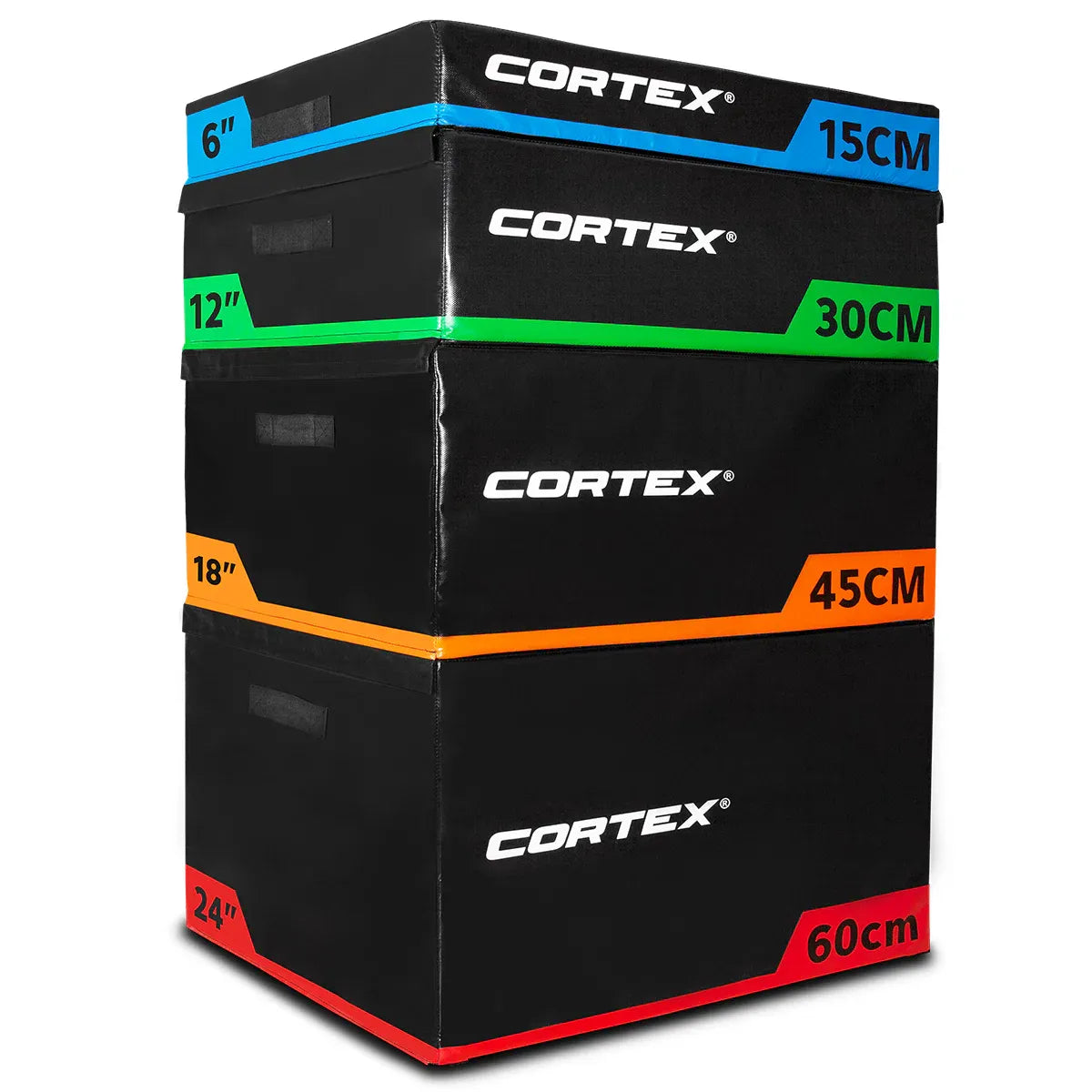 CORTEX Soft Plyo Box Modular Stackable 15cm, 30cm, 45cm, 60cm V572-PLYOBOXSOFT-SET