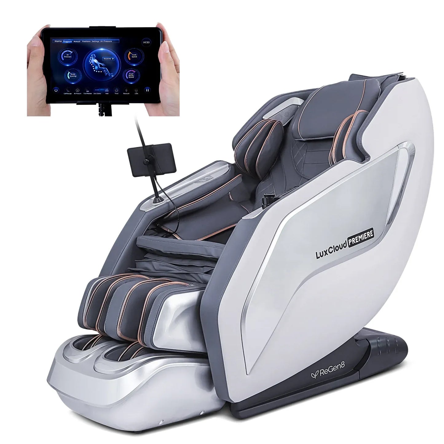 ReGen8 LuxCloud Premiere - Premium Zero Gravity Massage Chair with Dual SL Rollers V572-RGMC-LCPREMIERE