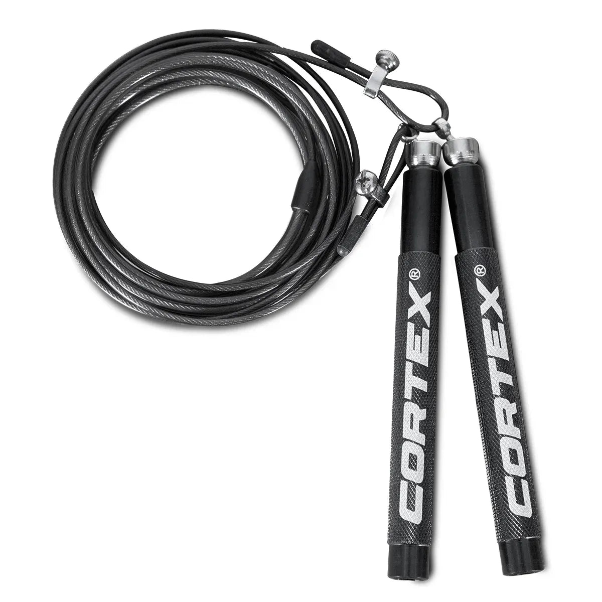 CORTEX Speed Skipping Rope in Black V572-SKIPROPE-BK