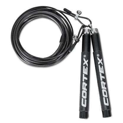 CORTEX Speed Skipping Rope in Black V572-SKIPROPE-BK
