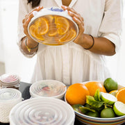 Food Grade Silicone Stretch Lids: Your Ultimate Reusable Food Covers - set of 7 (Test) V573-7SIL