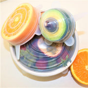 Food Grade Silicone Stretch Lids: Your Ultimate Reusable Food Covers - set of 7 (Test) V573-7SIL