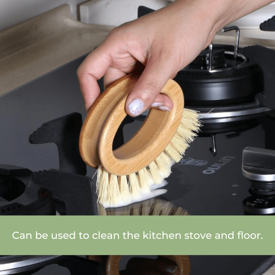 Bamboo Veggie Scrubber Brush V573-CBRMB
