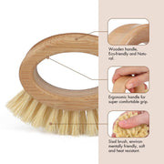 Bamboo Veggie Scrubber Brush V573-CBRMB