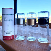 Double Wall Glass Tea Infuser Bottle V573-TBREWGLD