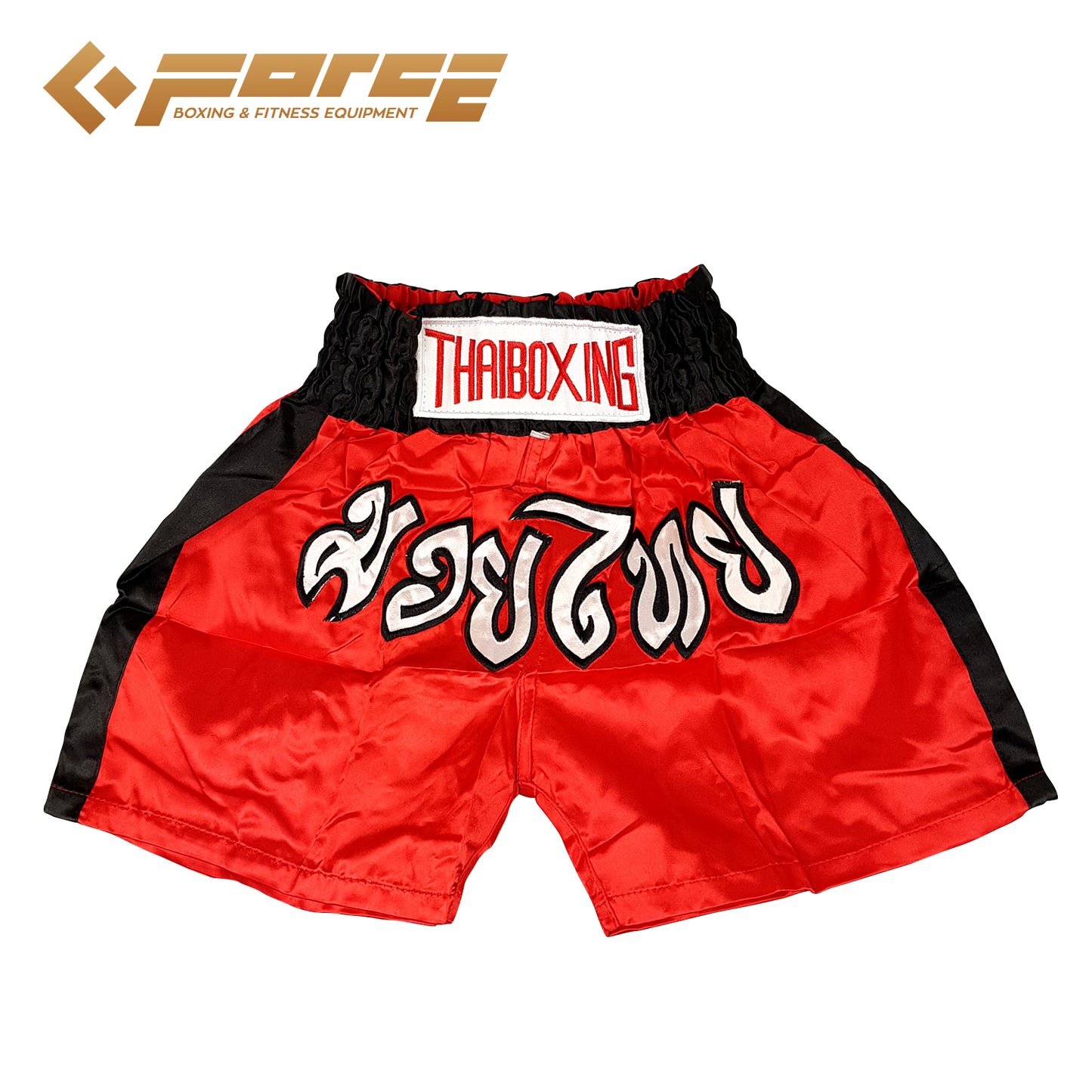 Adults Boxing Pants Satin Red Blackstrip XL V574-MTS-A-REDBLACKXL