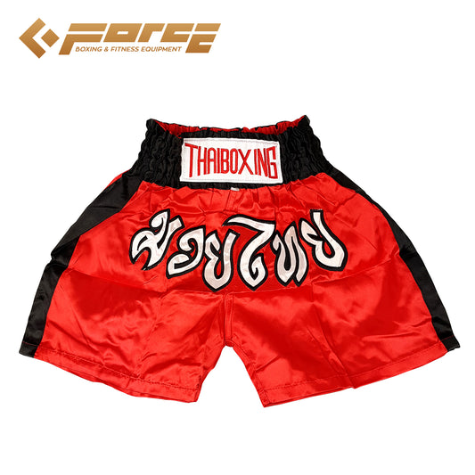 Adults Boxing Pants Satin Red Blackstrip XL V574-MTS-A-REDBLACKXL
