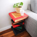 Book Stack Antique Finish Side Table/Corner Table/Plant Stand Raintree Wood V574-RTF-B51-ANT