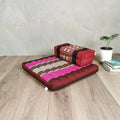 Meditation Cushion + Seating Block Set StPink-YB-RedEle V574-TTP-STPINK-YB-REDELE