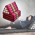 Large Thai Triangle Pillow THREE FOLDS Pink V574-TTP10PINK